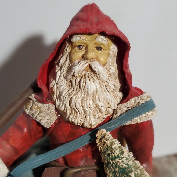 Vintage Santa Claus Figurine with Red Coat - Picture 2 of 4